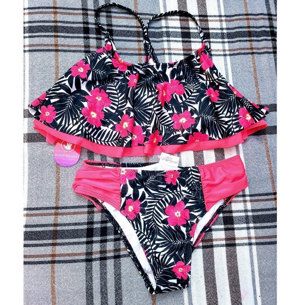 Body Glove Girl Floral Two-Piece Bathing Suit